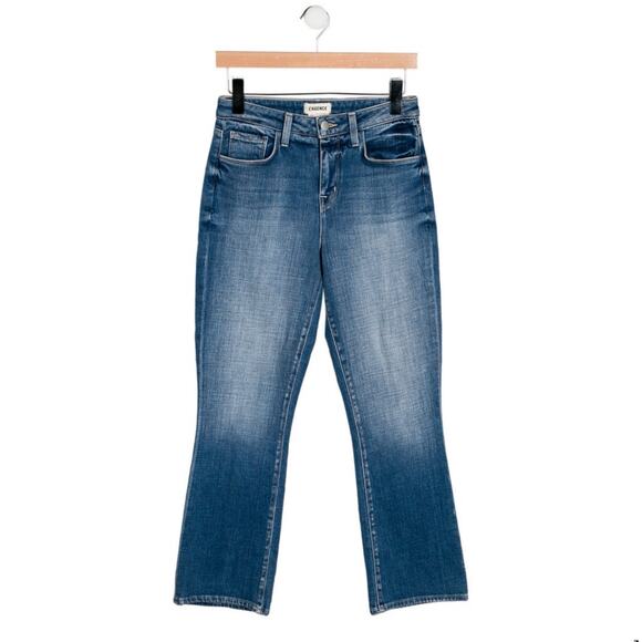 L’Agence Tati High Rise Cropped Bootcut Jeans Hayward Medium Wash 25 - Picture 5 of 9